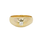 Bague jonc or jaune diamant 0,2 ct - Castafiore