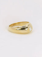 Bague jonc or jaune diamant 0,2 ct - Castafiore