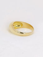 Bague jonc or jaune diamant 0,2 ct - Castafiore