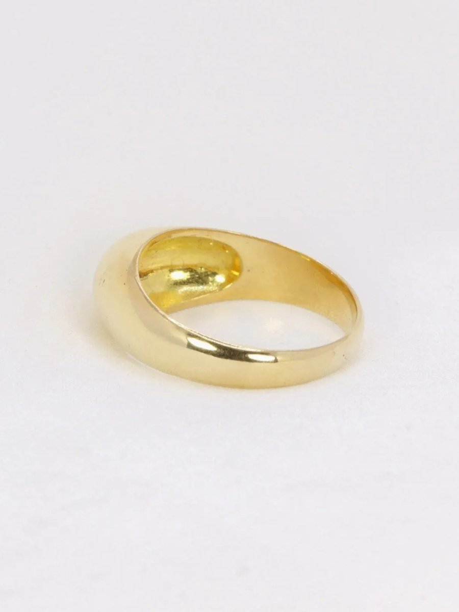 Bague jonc or jaune diamant 0,2 ct - Castafiore