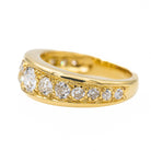 Bague Jonc Or jaune Diamant - Castafiore