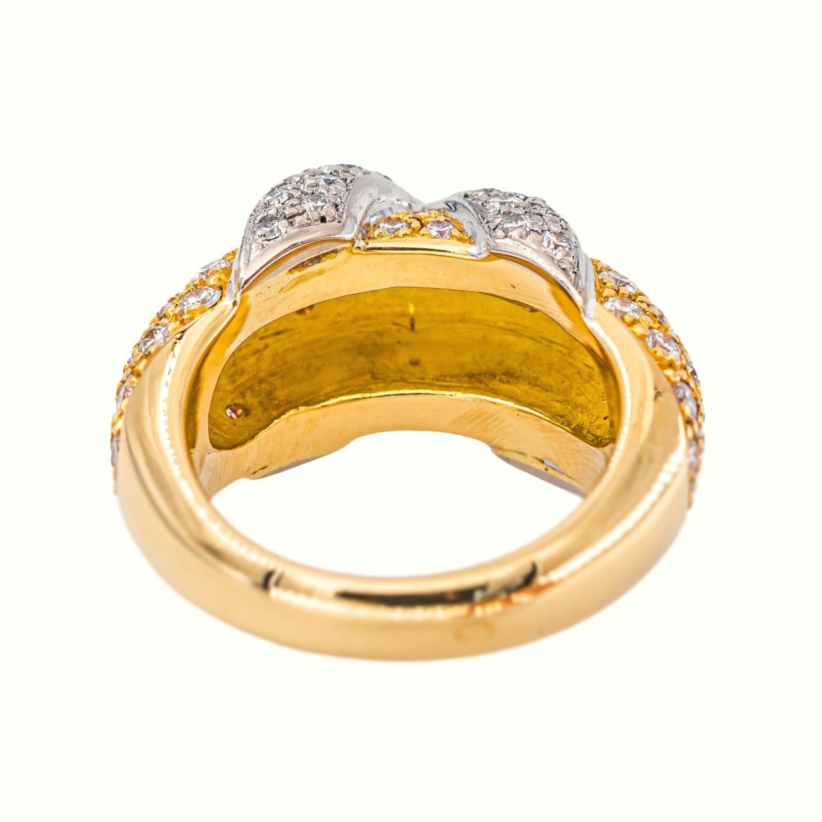 Bague Jonc Or jaune Diamant - Castafiore