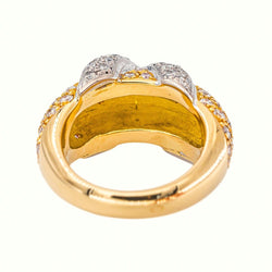 Bague Jonc Or jaune Diamant - Castafiore