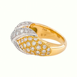 Bague Jonc Or jaune Diamant - Castafiore