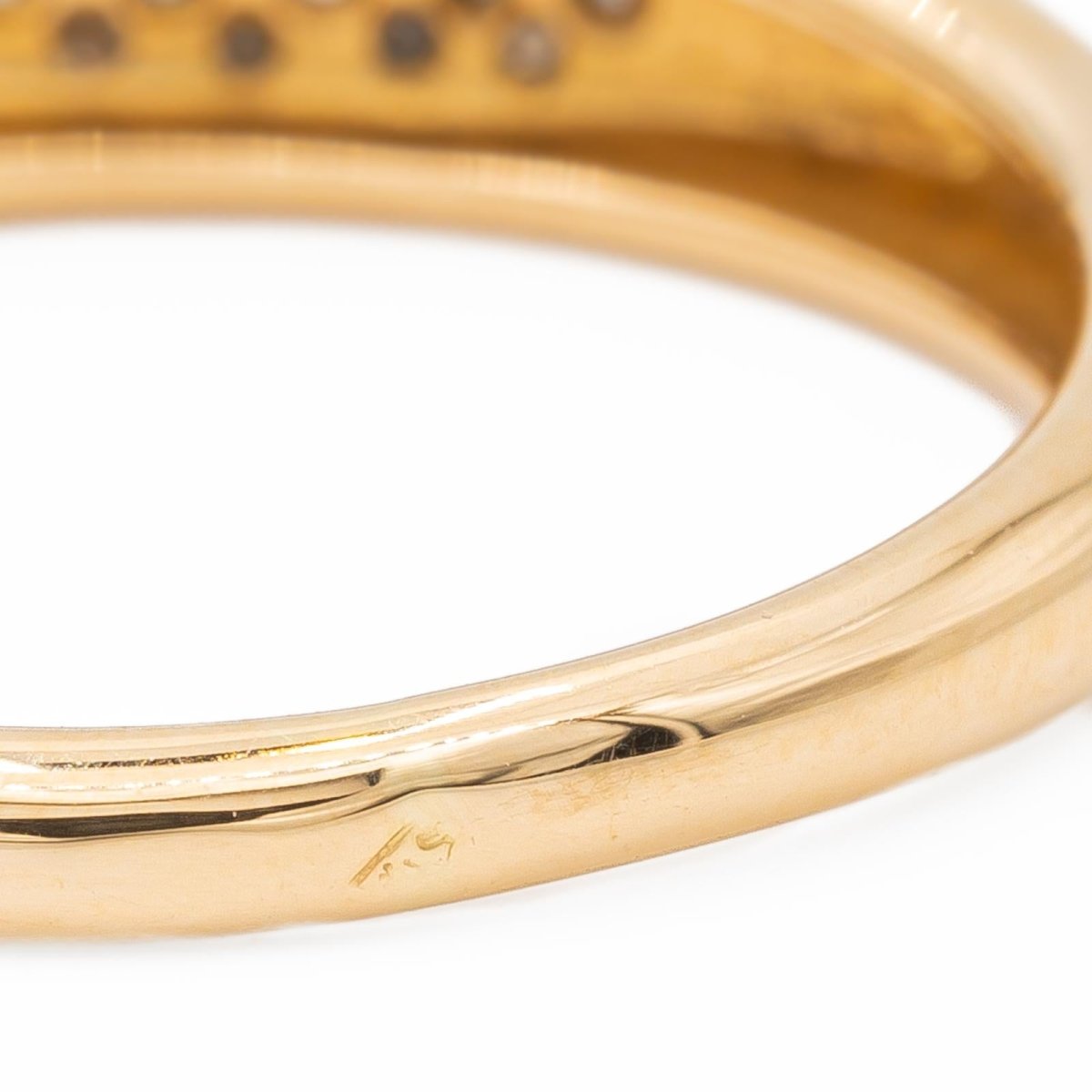 Bague Jonc Or jaune Diamant - Castafiore