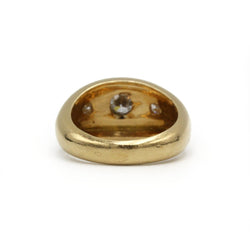 Bague Jonc - Or jaune & Diamants - Castafiore