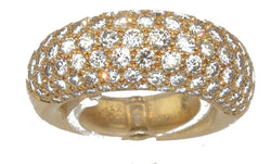 Bague jonc or jaune en diamant de la maison Chaumet - Castafiore