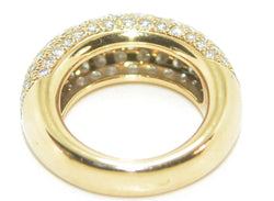 Bague jonc or jaune en diamant de la maison Chaumet - Castafiore