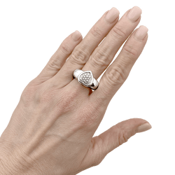 Bague Jonc PIAGET en or blanc et diamants - Castafiore