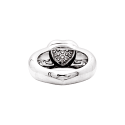Bague Jonc PIAGET en or blanc et diamants - Castafiore