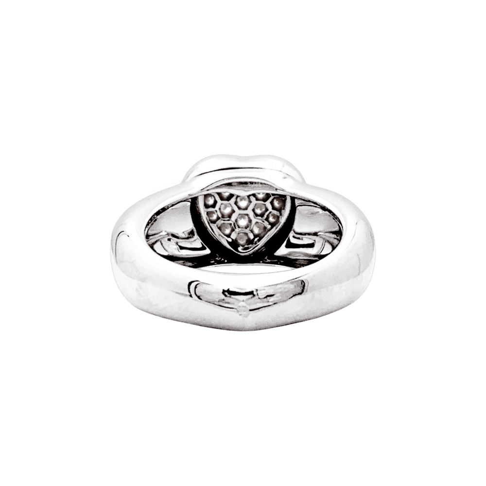 Bague Jonc PIAGET en or blanc et diamants - Castafiore