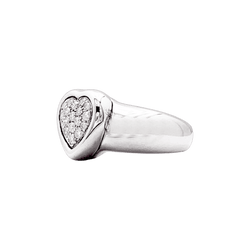 Bague Jonc PIAGET en or blanc et diamants - Castafiore