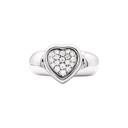 Bague Jonc PIAGET en or blanc et diamants - Castafiore
