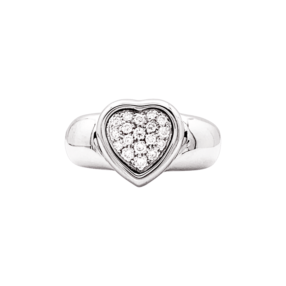 Bague Jonc PIAGET en or blanc et diamants - Castafiore