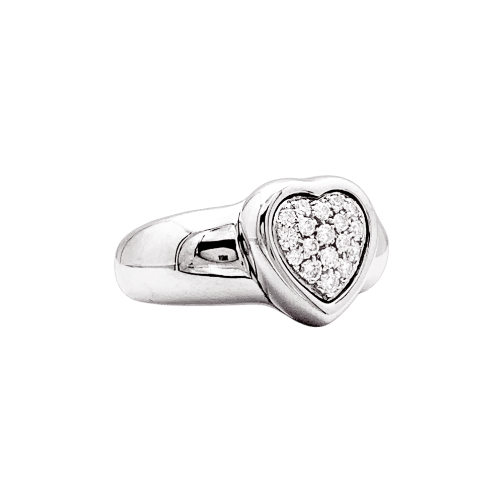 Bague Jonc PIAGET en or blanc et diamants - Castafiore