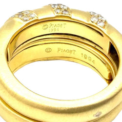 Bague Jonc PIAGET en or jaune et diamants - Castafiore