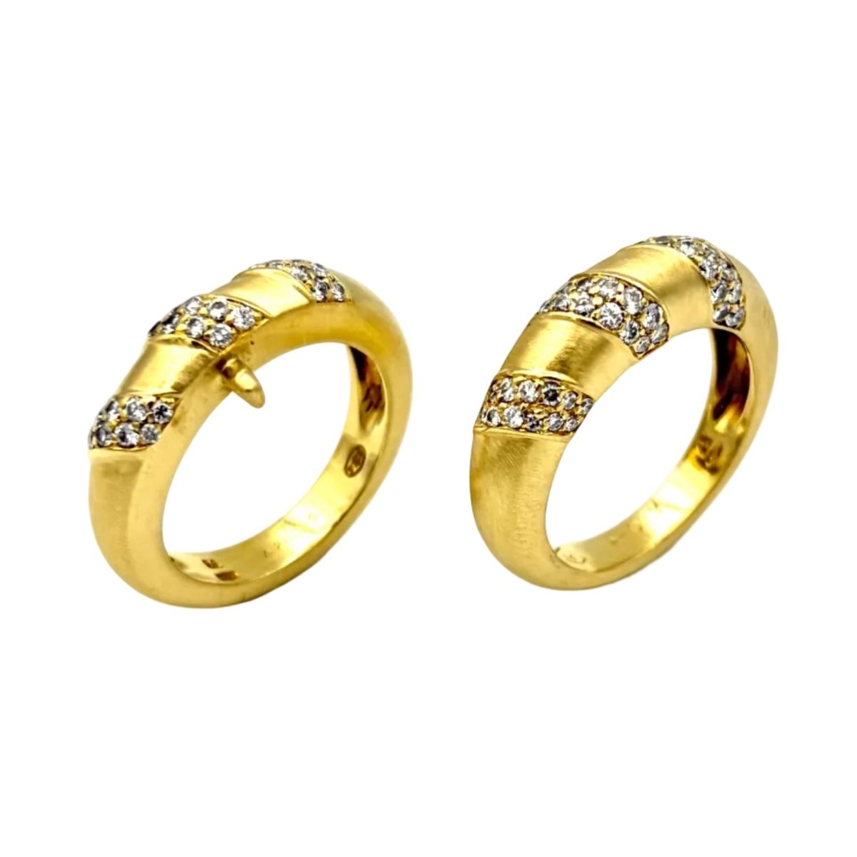 Bague Jonc PIAGET en or jaune et diamants - Castafiore