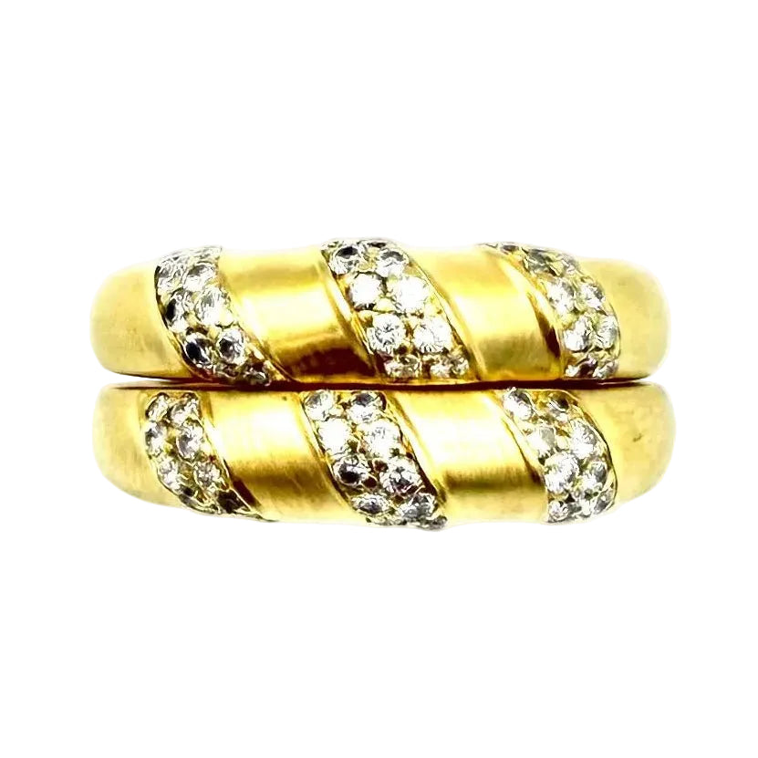 Bague Jonc PIAGET en or jaune et diamants - Castafiore