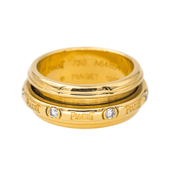 Bague Jonc PIAGET "Possession" en or jaune et diamants - Castafiore
