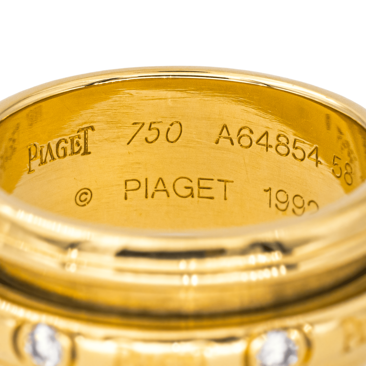 Bague Jonc PIAGET "Possession" en or jaune et diamants - Castafiore