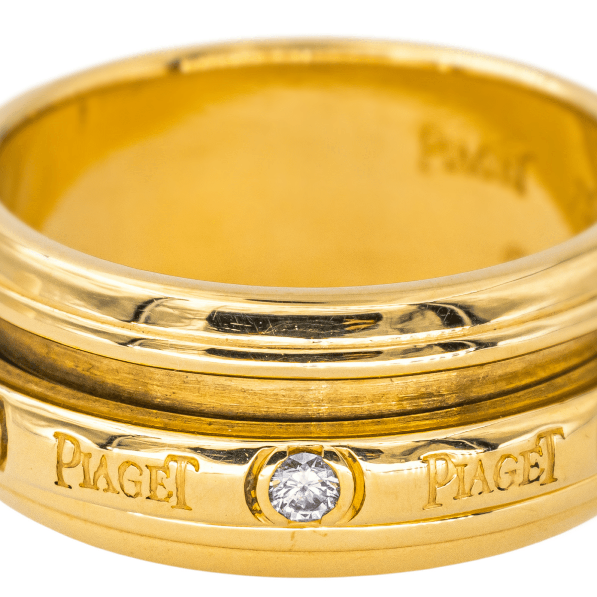 Bague Jonc PIAGET "Possession" en or jaune et diamants - Castafiore