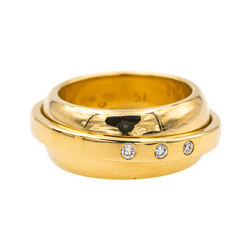Bague Jonc PIAGET "Possession Swing" en or jaune et diamants - Castafiore