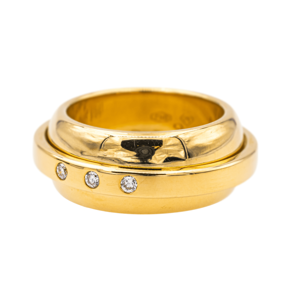 Bague Jonc PIAGET "Possession Swing" en or jaune et diamants - Castafiore