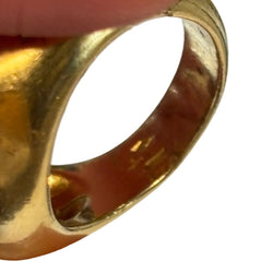 Bague Jonc POMELLATO en or jaune et labradorite - Castafiore