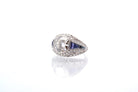 Bague jonc saphirs et diamant de 4,03cts H-VVS2 - Castafiore