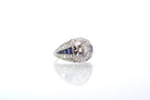 Bague jonc saphirs et diamant de 4,03cts H-VVS2 - Castafiore