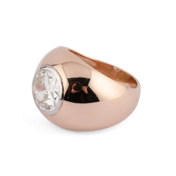 Bague jonc solitaire - Castafiore