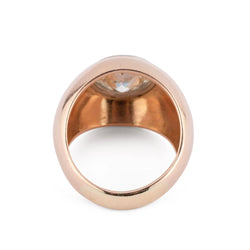 Bague jonc solitaire - Castafiore