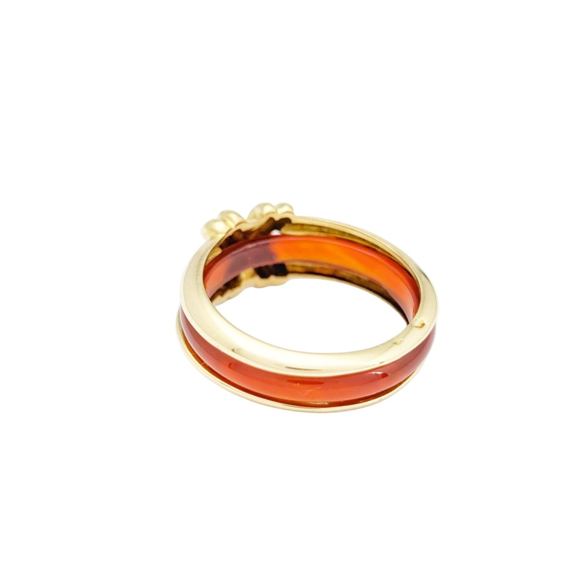 Bague Jonc SYLVIE LAMBERT en or jaune et résine - Castafiore