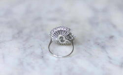 Bague Jupe Diamant Baguette 3.34 Cts Or Blanc - Castafiore