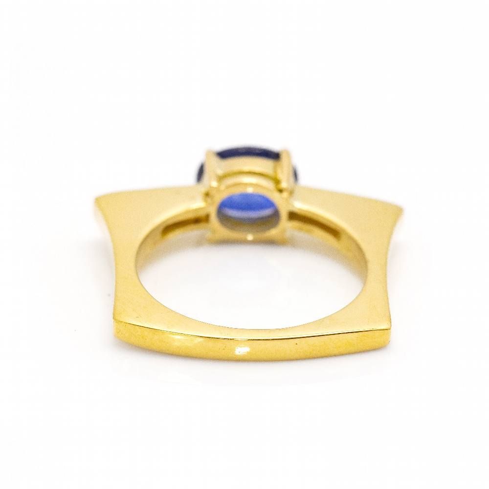 Bague KLASH en or, saphir et diamants - Castafiore