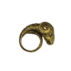 Bague LALAOUNIS en or jaune, rubis et diamant - Castafiore