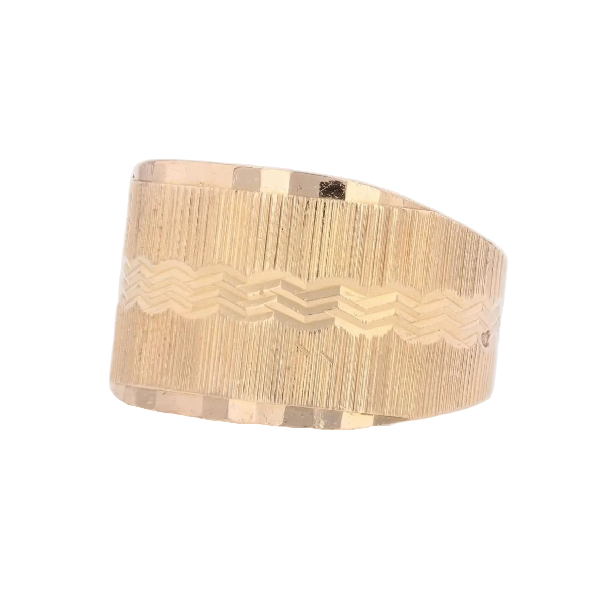 Bague large en or rose - Castafiore