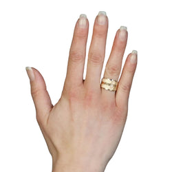 Bague large en or rose - Castafiore