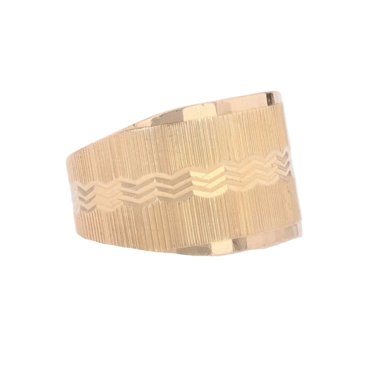 Bague large en or rose - Castafiore