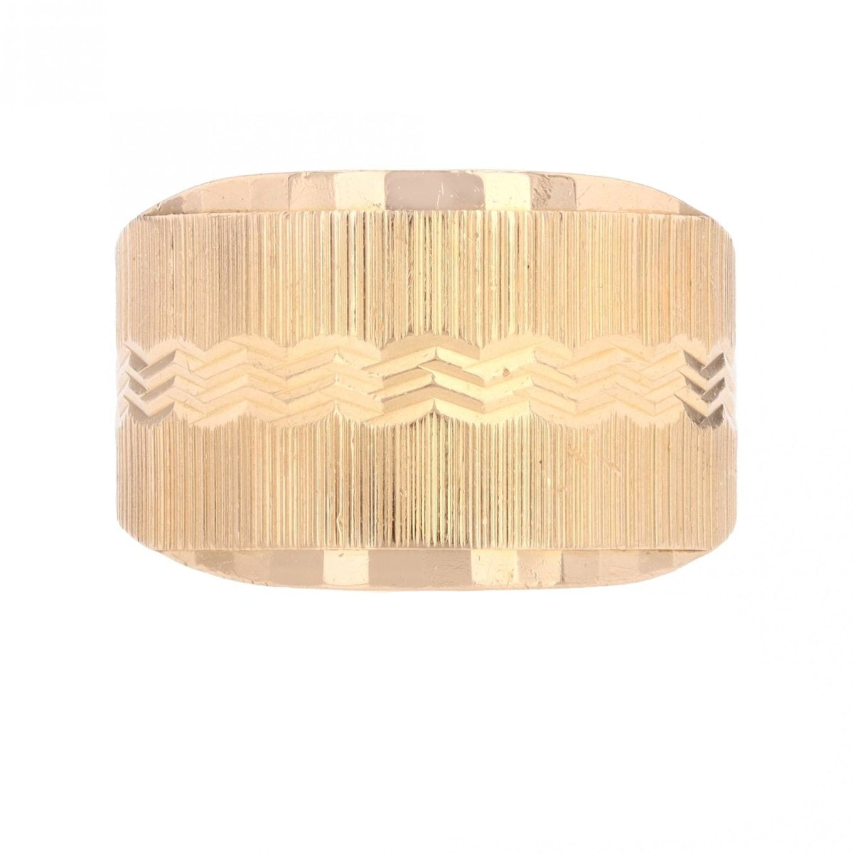 Bague large en or rose - Castafiore