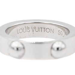 Bague LOUIS VUITTON "Clous" en or blanc - Castafiore