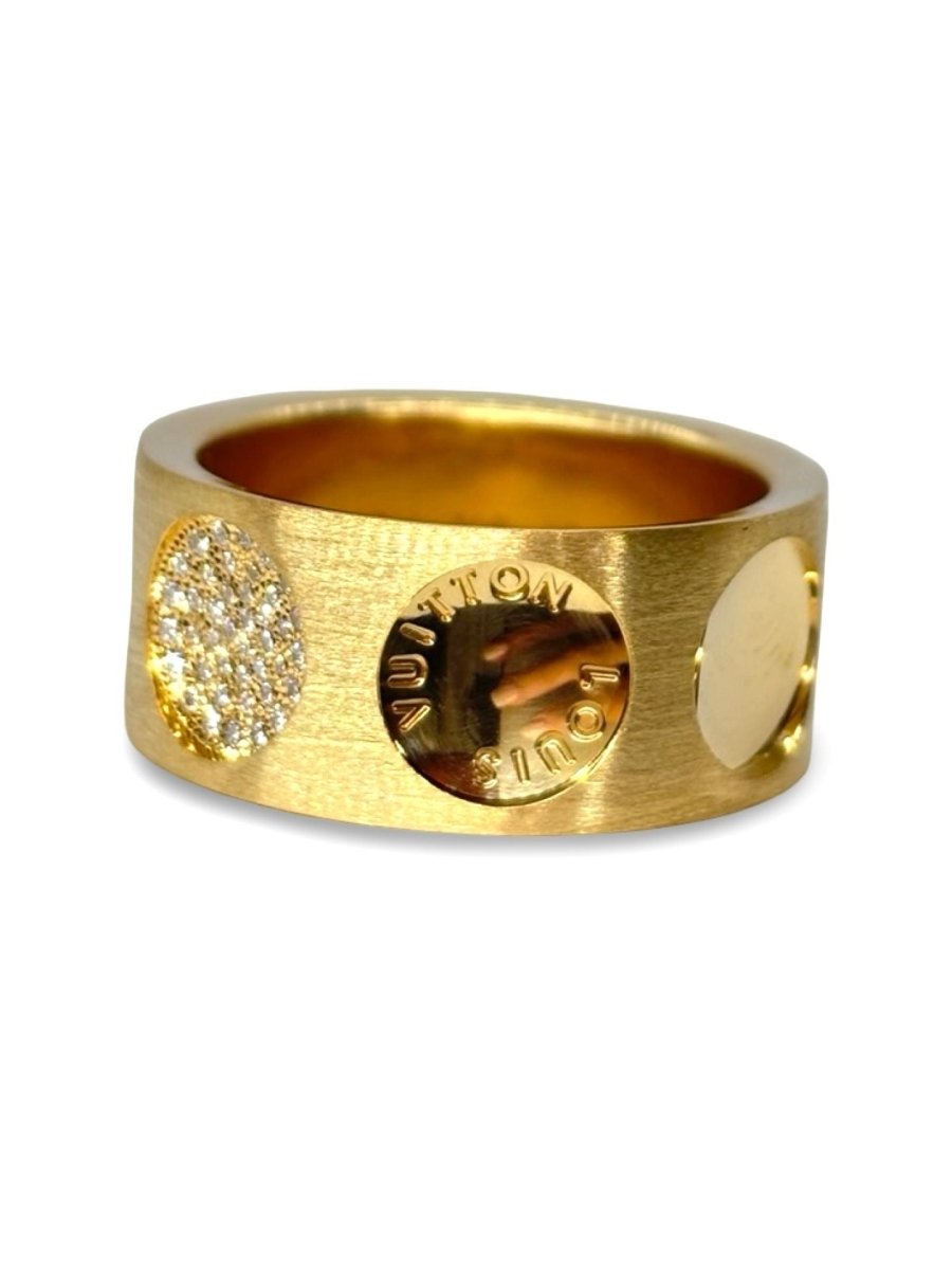 Bague Louis Vuitton Empreinte or jaune et diamants - Castafiore