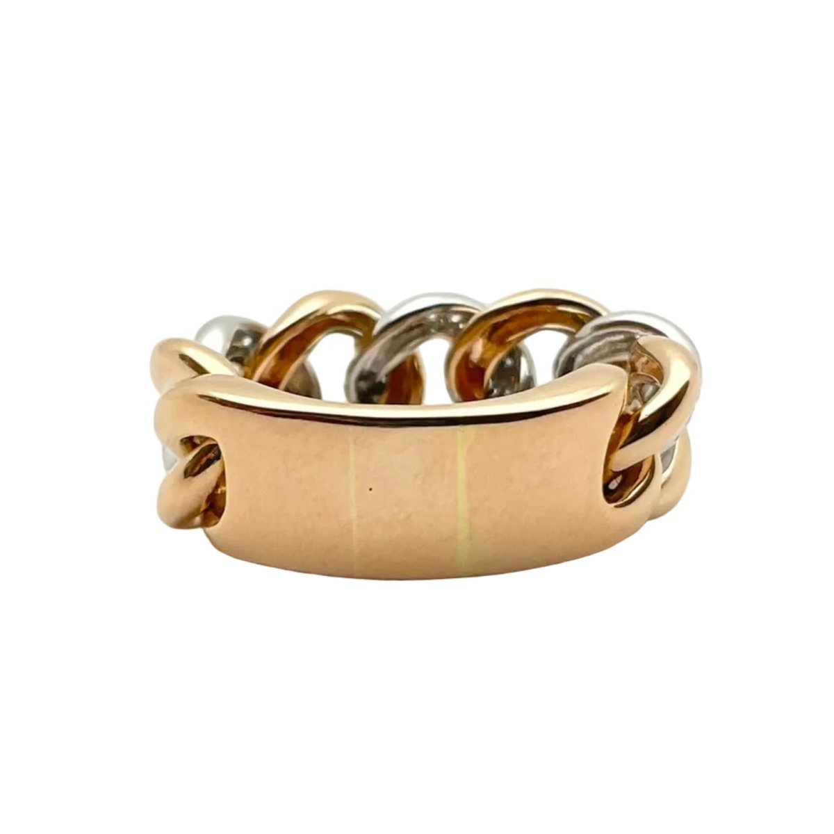 Bague LUCIANO SOMENZI en or blanc, or rose et diamants - Castafiore