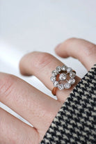 Bague marguerite ancienne diamants - Castafiore