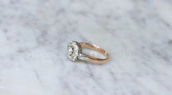 Bague Marguerite Diamants 1.20 Ct Or Rose - Castafiore