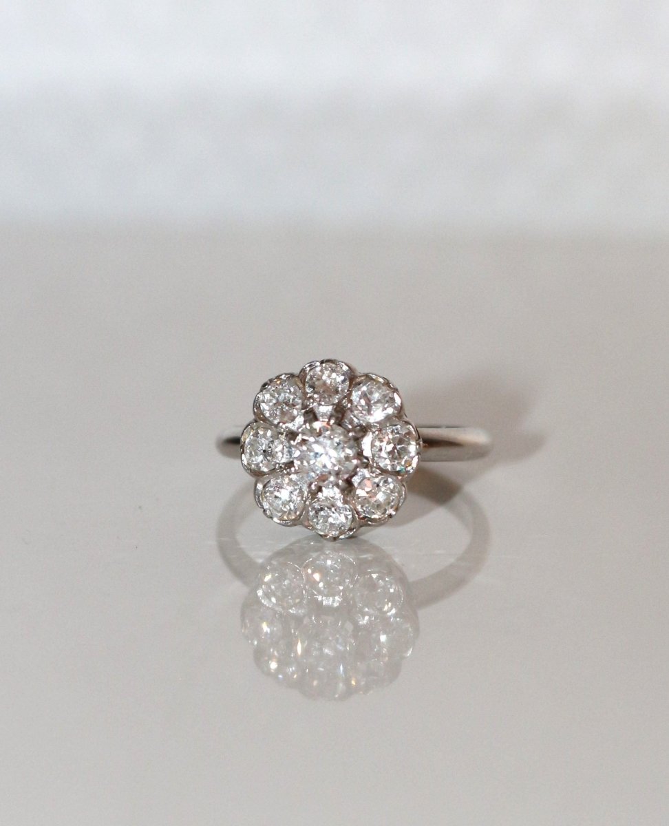 Bague Marguerite Diamants 1930 - Castafiore