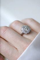 Bague marguerite diamants 2 carats - Castafiore