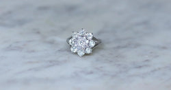 Bague Marguerite Diamants 2.10 Cts Or blanc - Castafiore