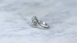 Bague Marguerite Diamants 2.10 Cts Or blanc - Castafiore