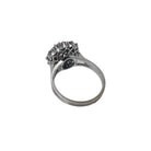 Bague marguerite diamants en or blanc et platine - Castafiore